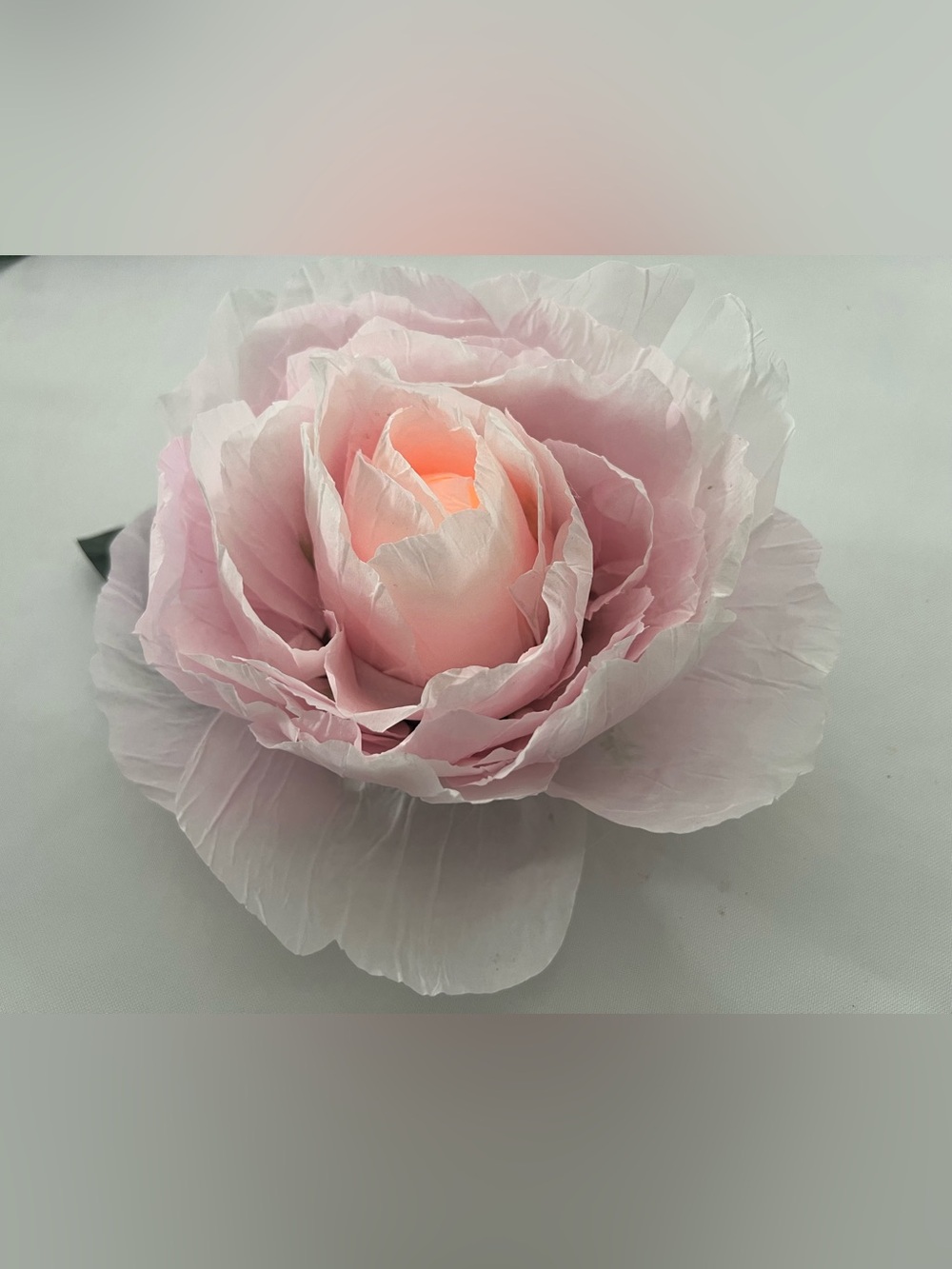 Pink Peony Paper Flower Accent Light - Soft Glow Party Decor